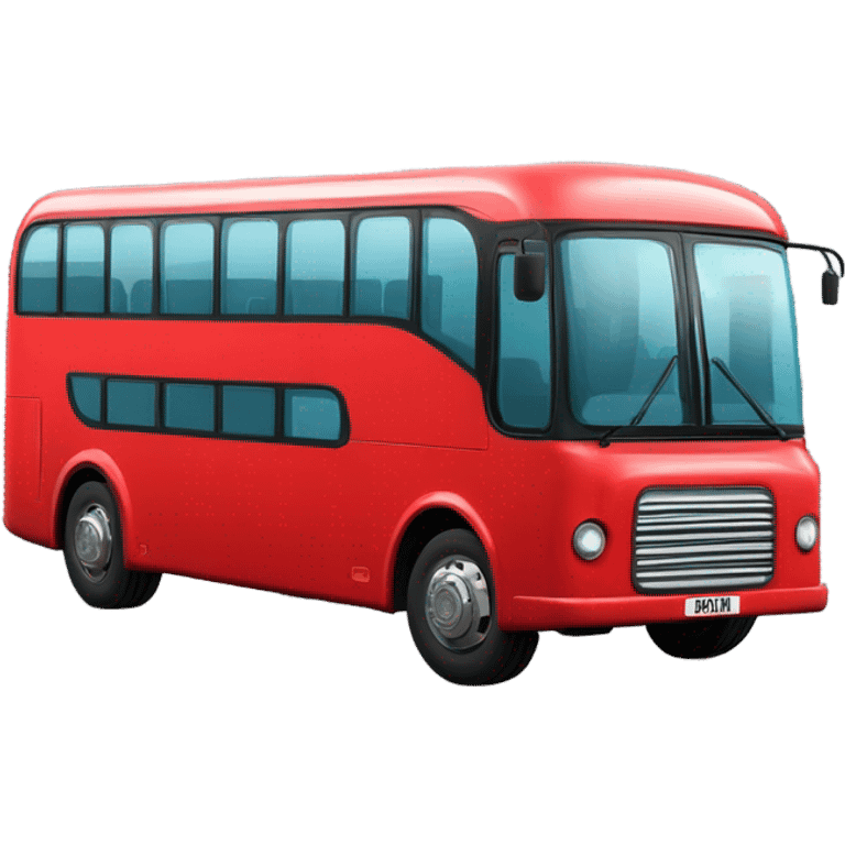 red bus emoji