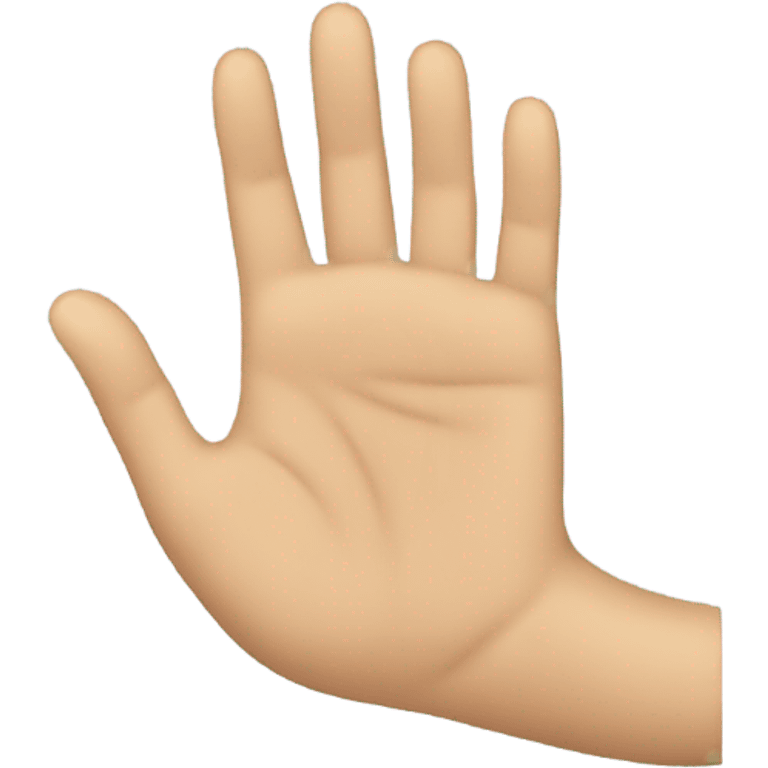 flat hand side view emoji