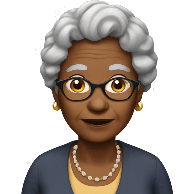 old black lady emoji