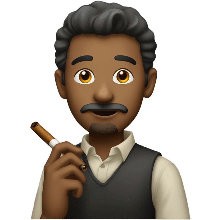 man holding a cigarro  emoji