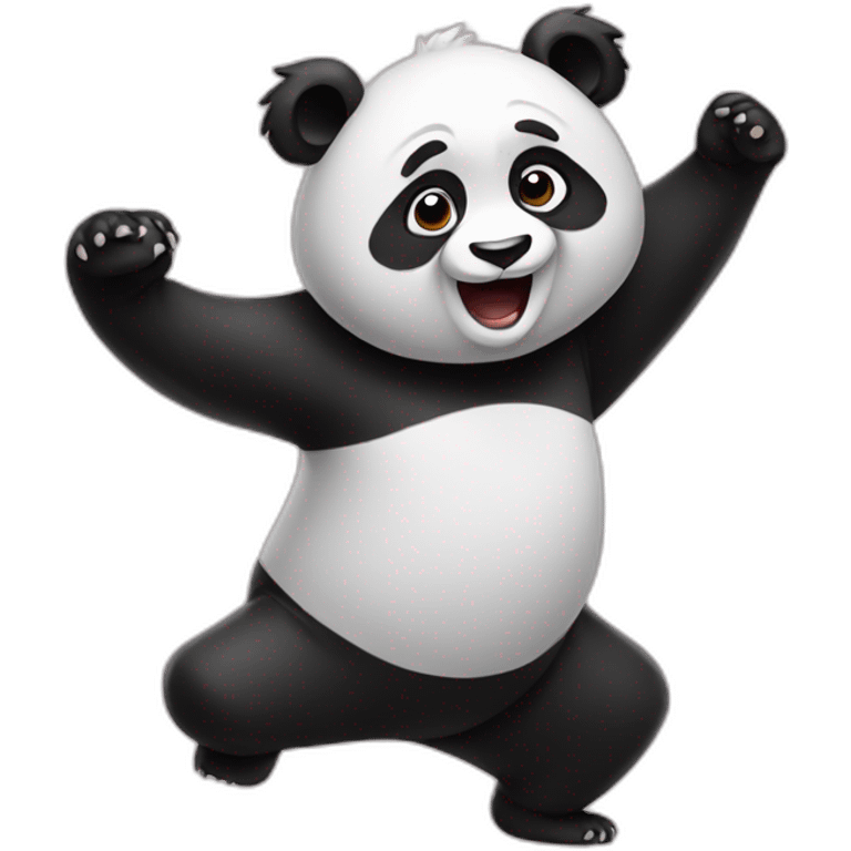 Dancing panda emoji