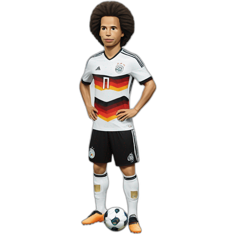 leroy sane, germany, bayern munich, soccer emoji