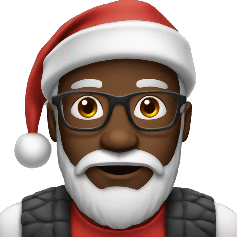 Black Santa emoji