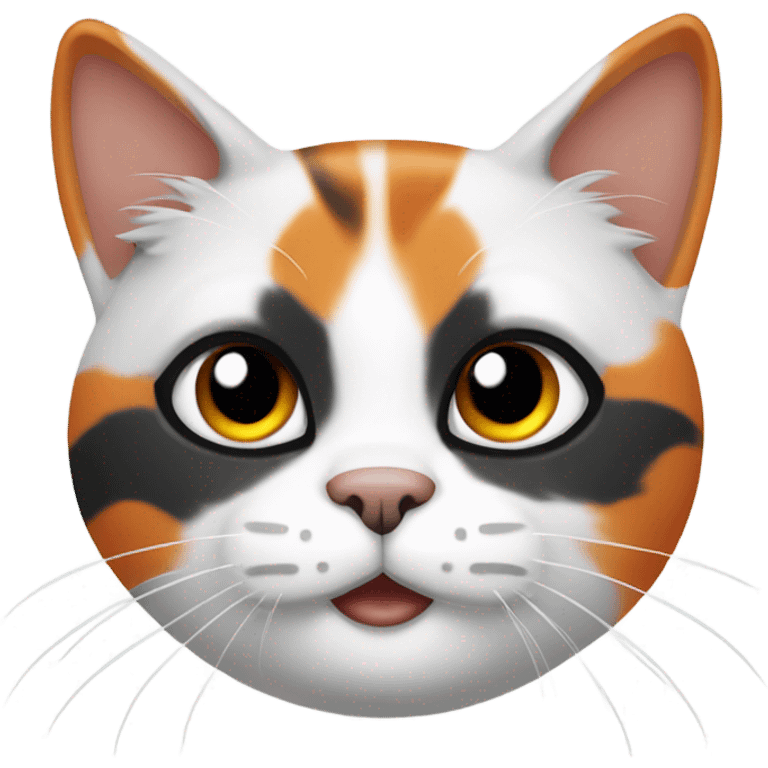 cat Colors white Black Orange emoji