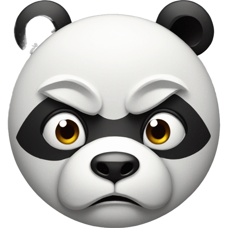 Angry panda emoji