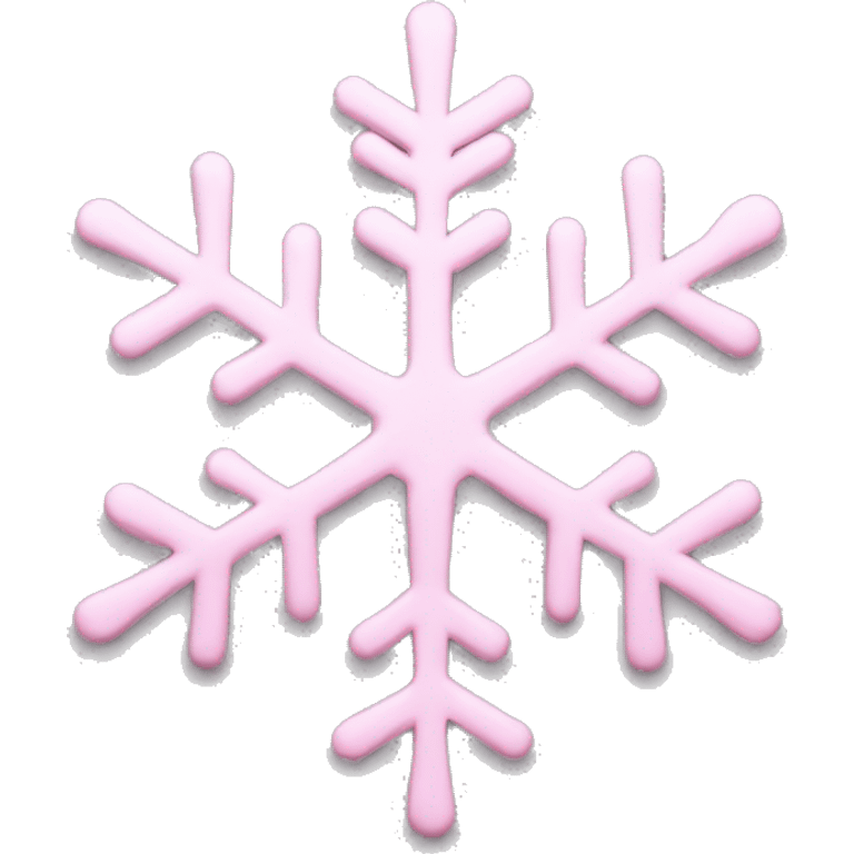 pastel pink snowflake  emoji