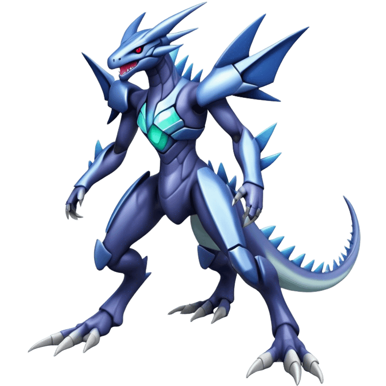  Cool Edgy Shiny Godly Ethereal Digimon-Genesect-Dialga-Reptile-hybrid full body emoji