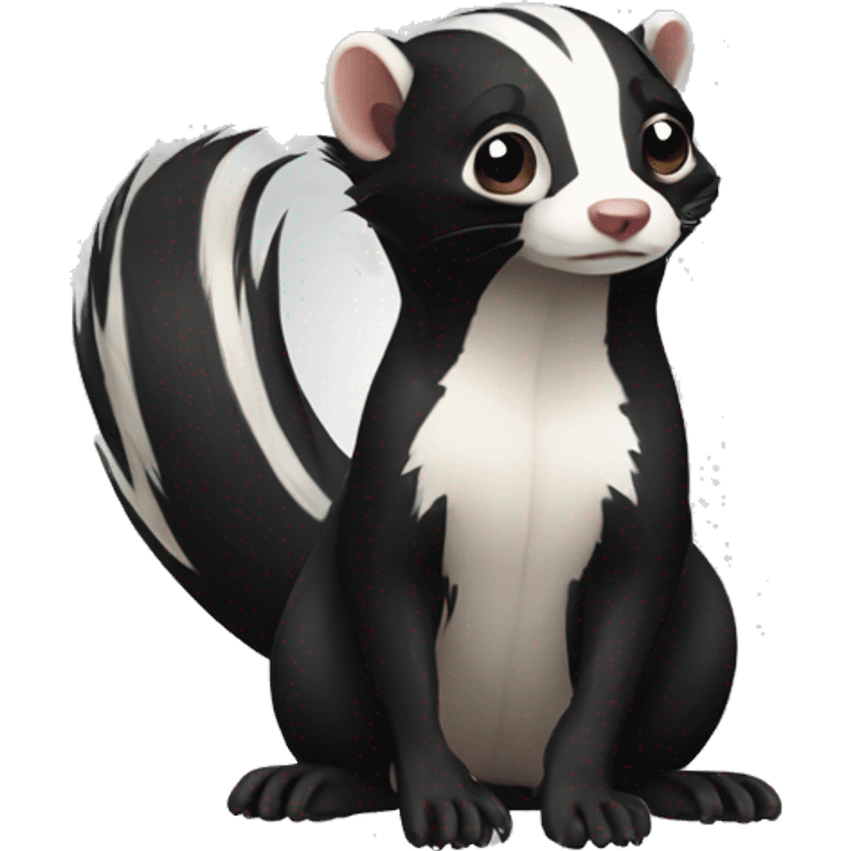 skunk-ferret full-body emoji