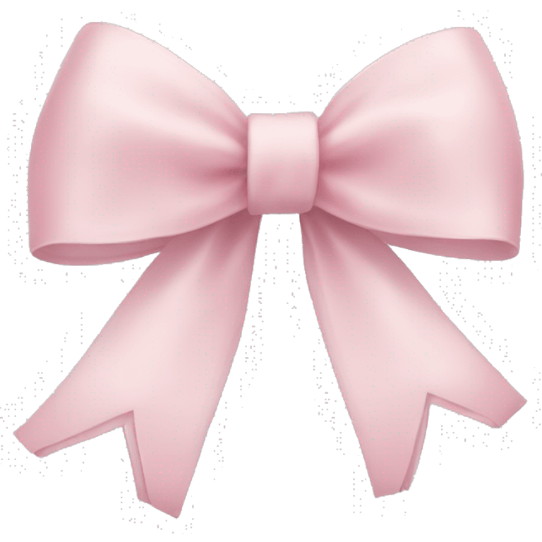 light pink ribbon bow emoji