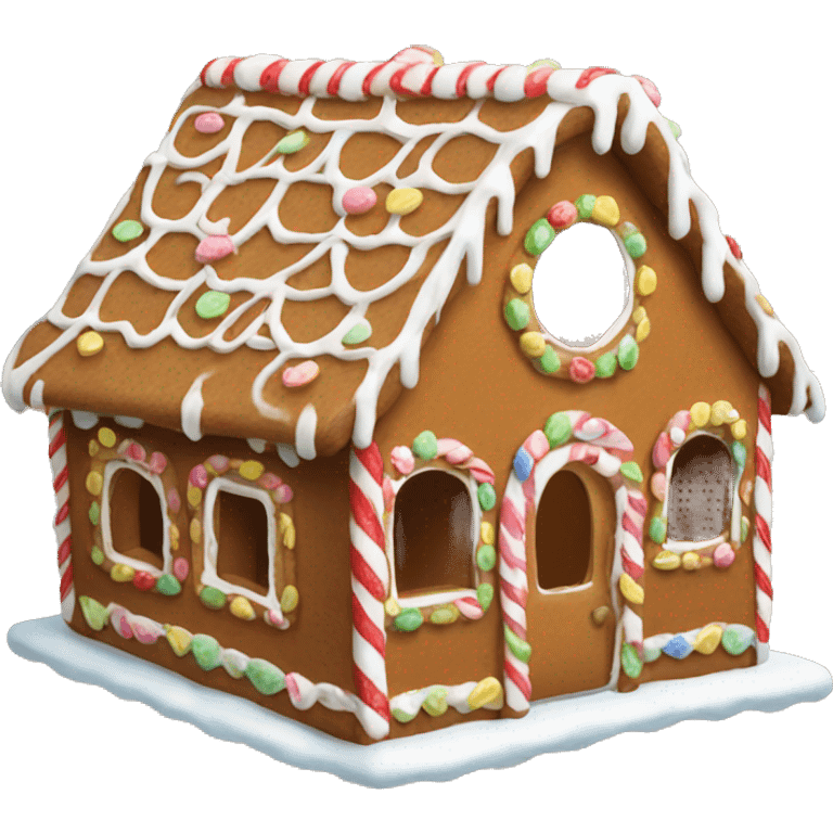 Gingerbread house emoji