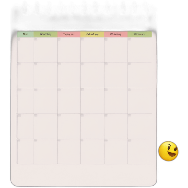 agenda schedule planner weekly emoji