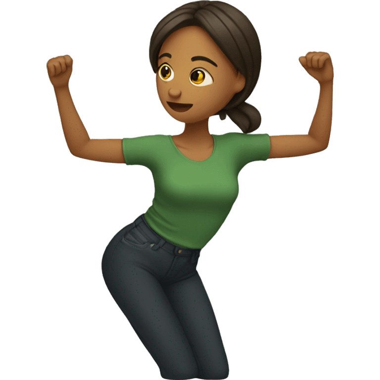 Femme qui dab emoji