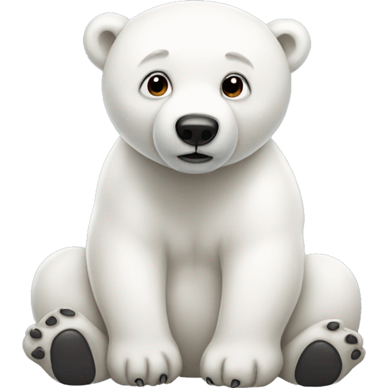 Cute polar bear emoji