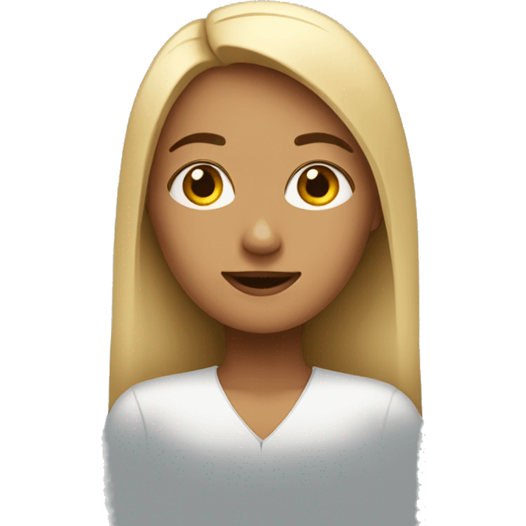 A girl with a to-do list emoji