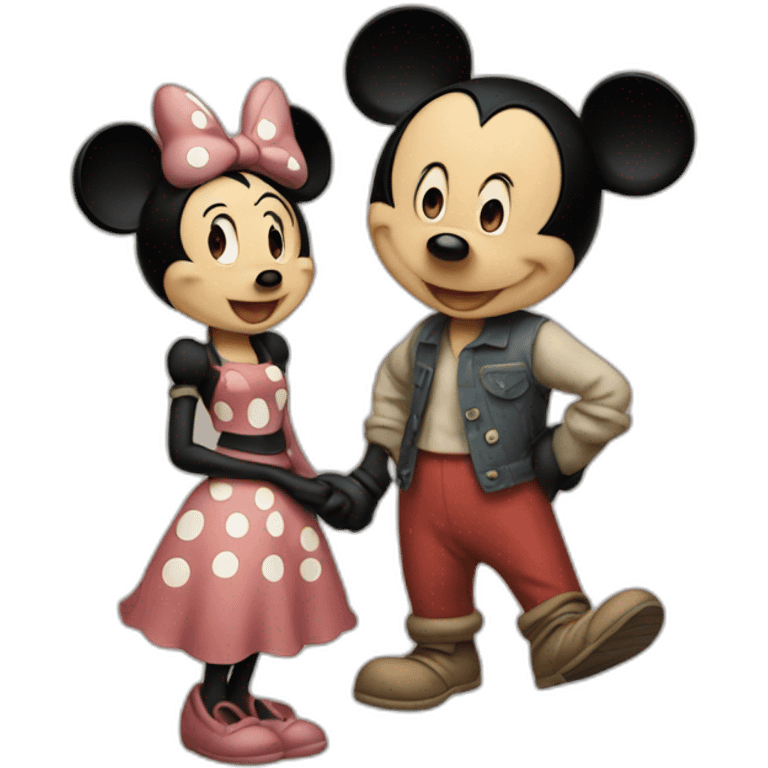 Mickey and minie emoji