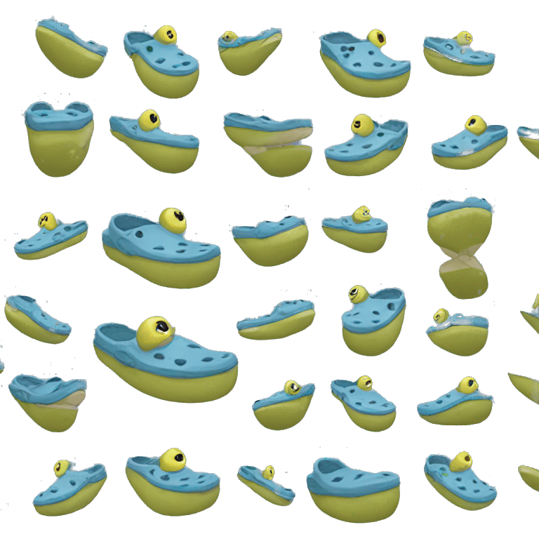 Blue Crocs emoji