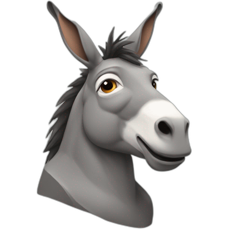 a donkey as a philosopher emoji