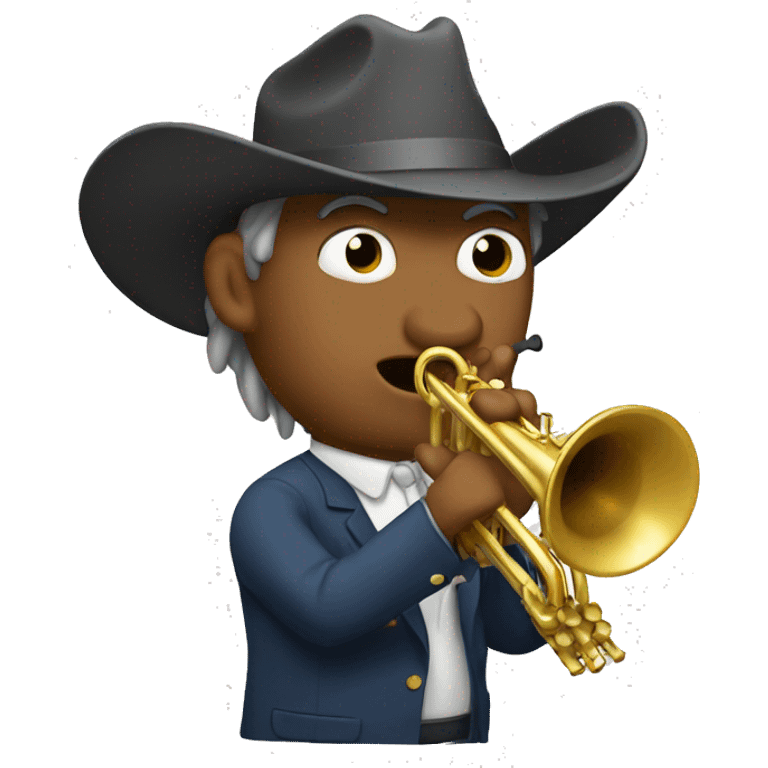 Mustang playing trumpet emoji