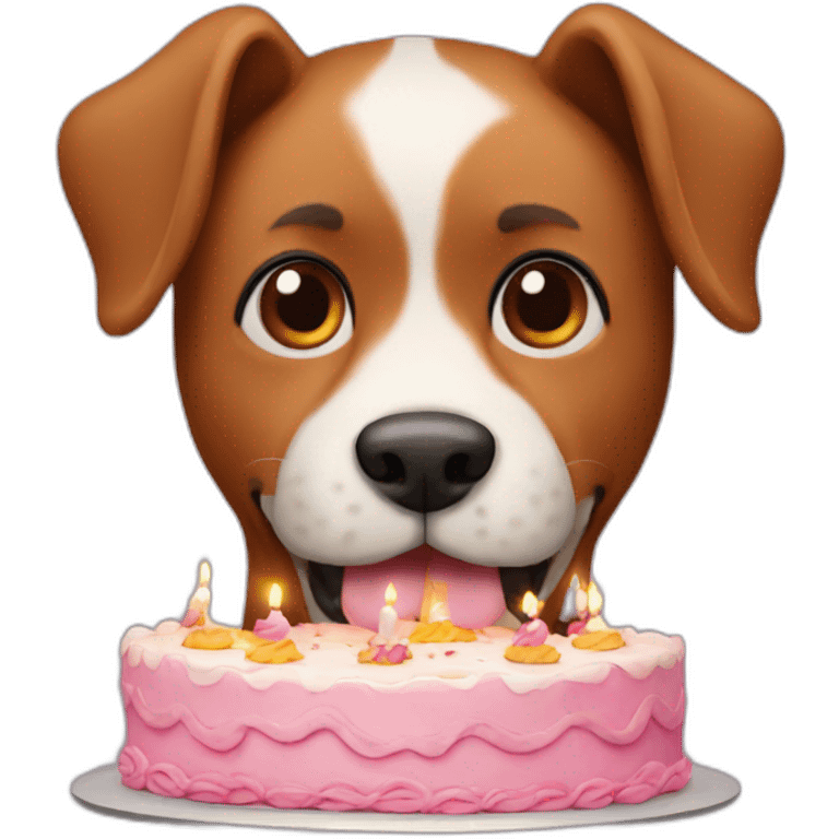 dog birthday cake emoji