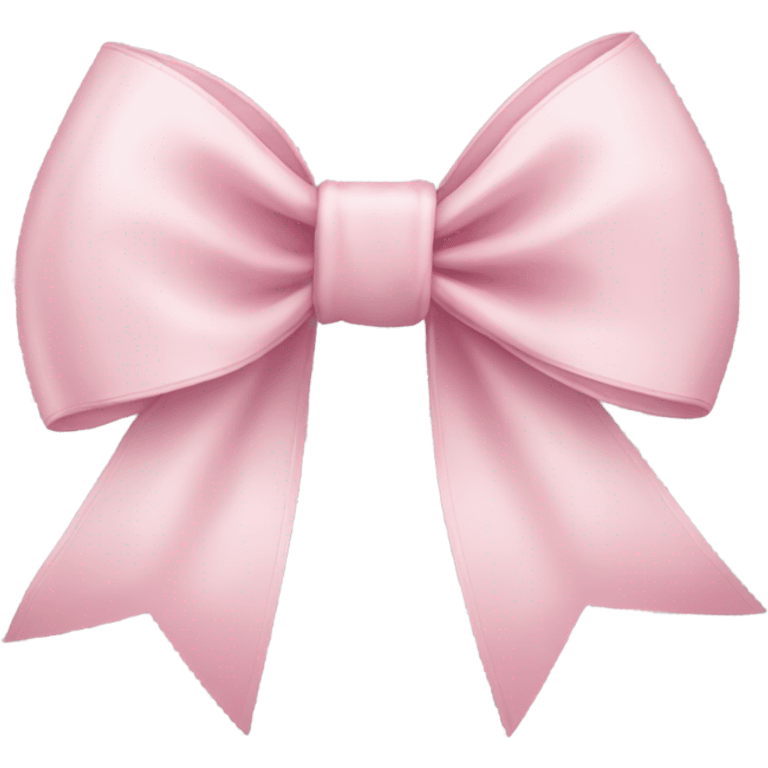 light pink ribbon bow emoji