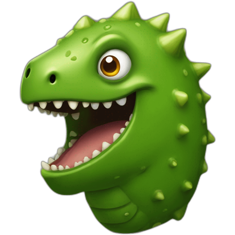 evil pickle dinosaur emoji