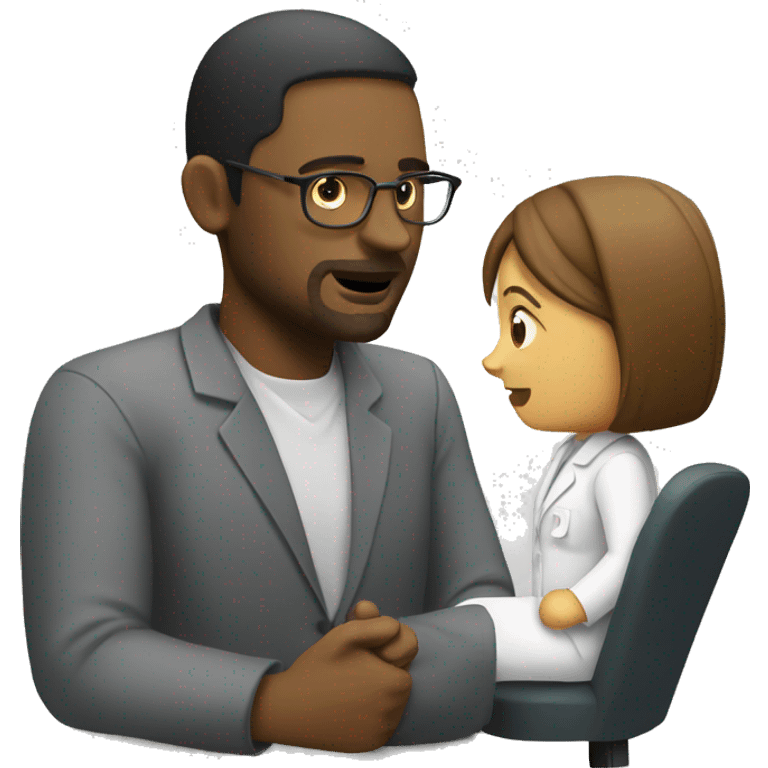 Therapist talking to client  emoji