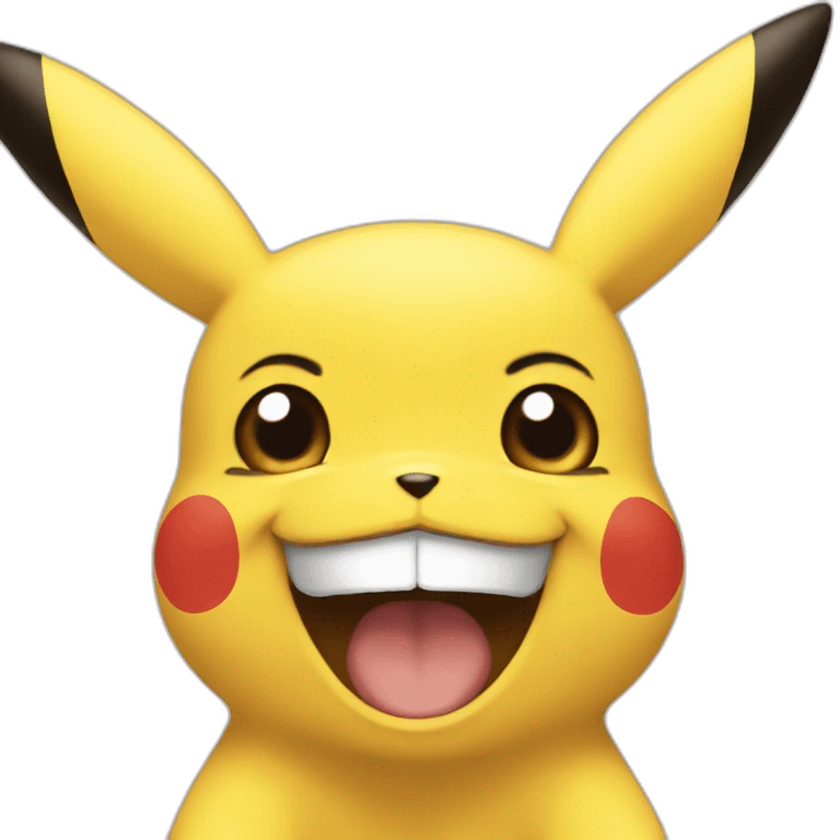 Pikachu smile emoji