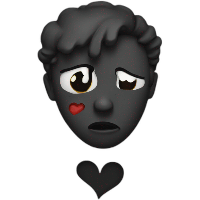 Black broken heart emoji