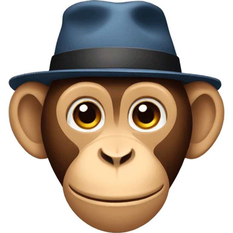 monkey wearing a hat emoji