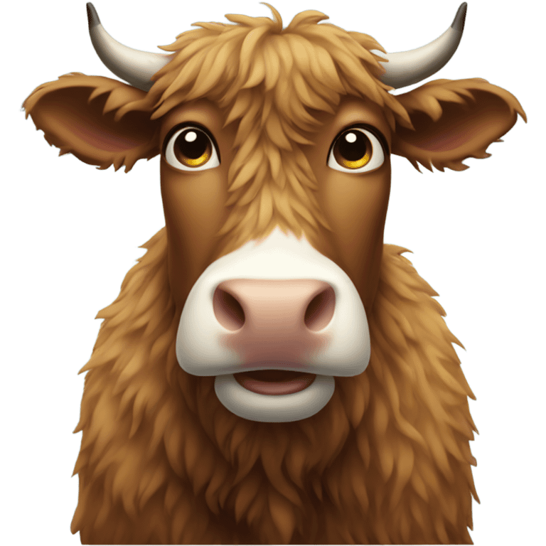 Hairy cow emoji