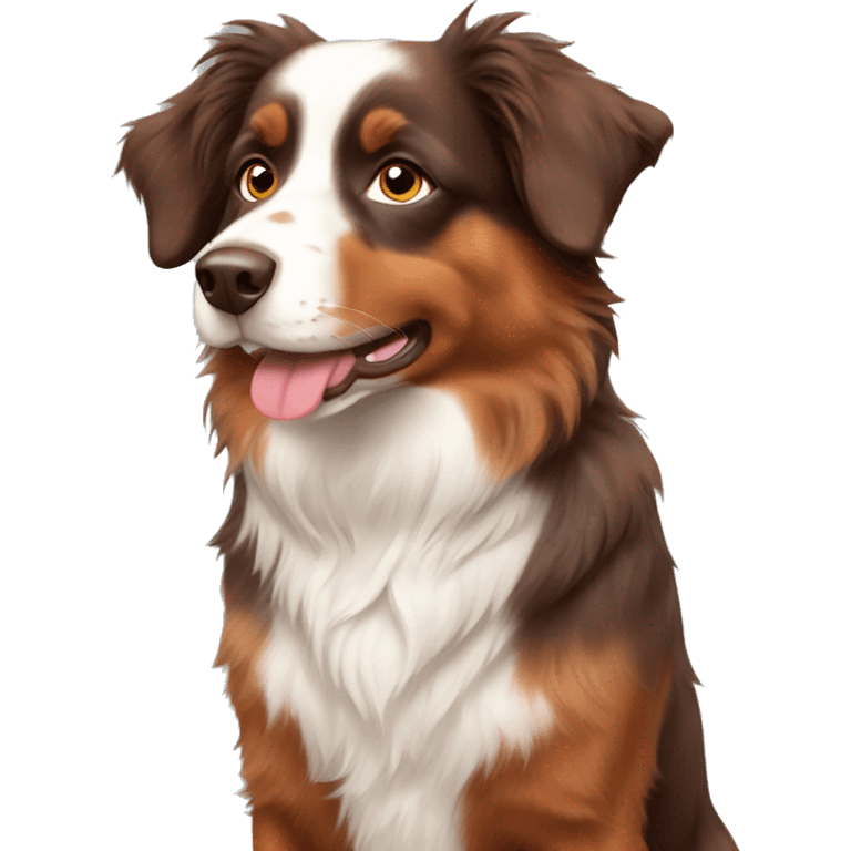 red Australian shepherd emoji