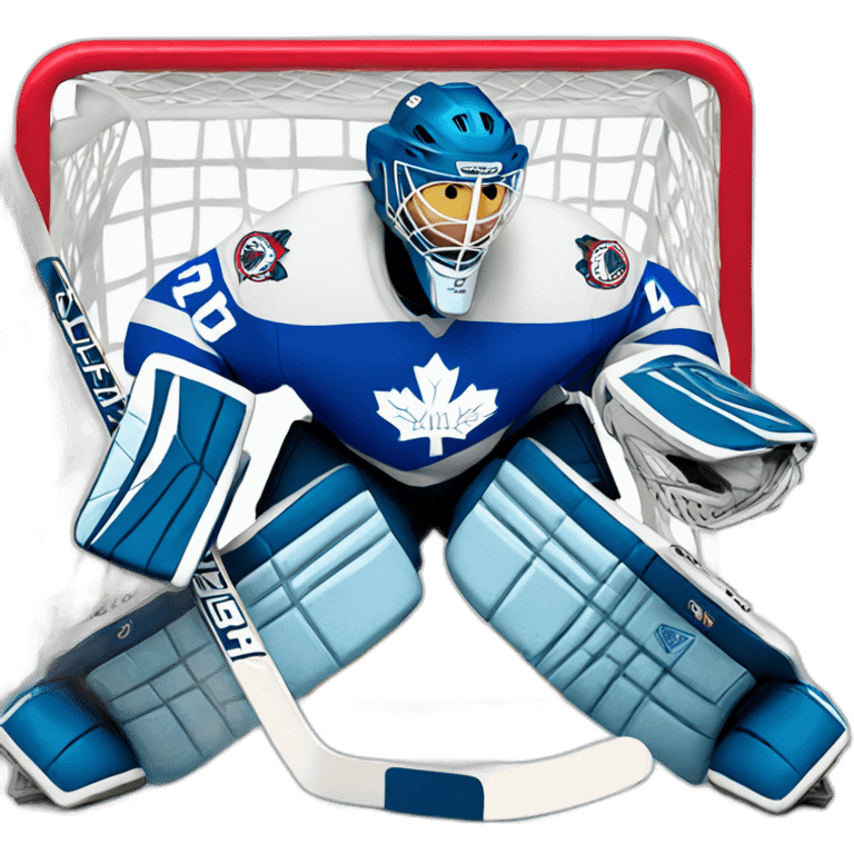 Ice hockey goalie emoji