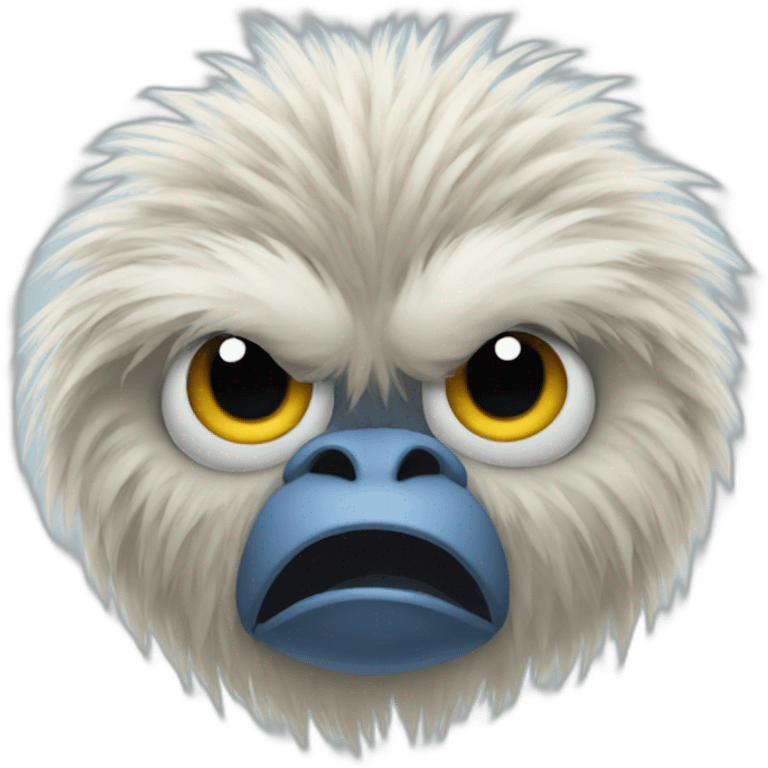 yetti bird grumpy emoji