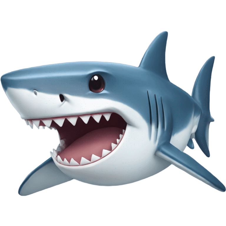 Shark smiling emoji