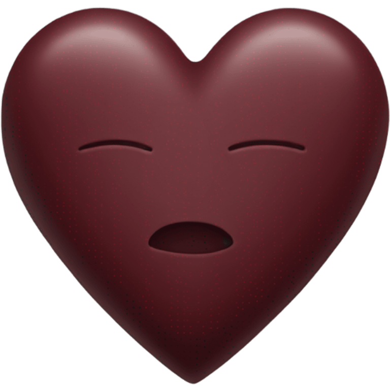 Maroon heart emoji