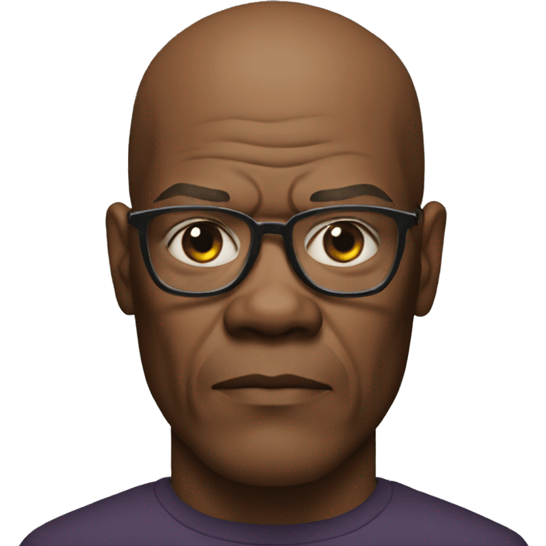 samuel l jackson serious wearing shirt emoji