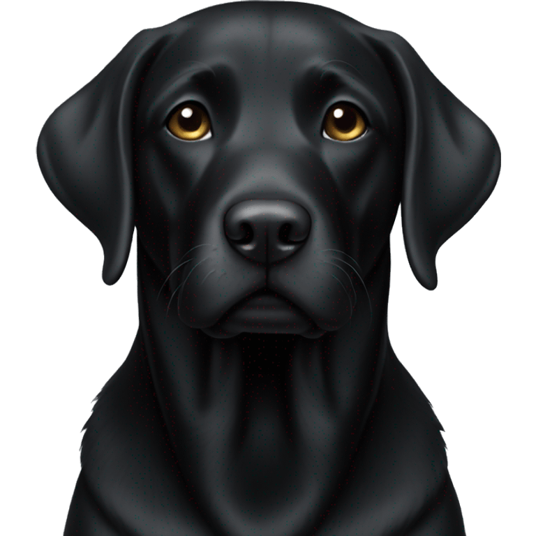 black lab black emoji