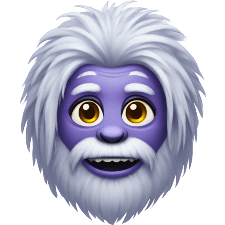 purple female yeti emoji