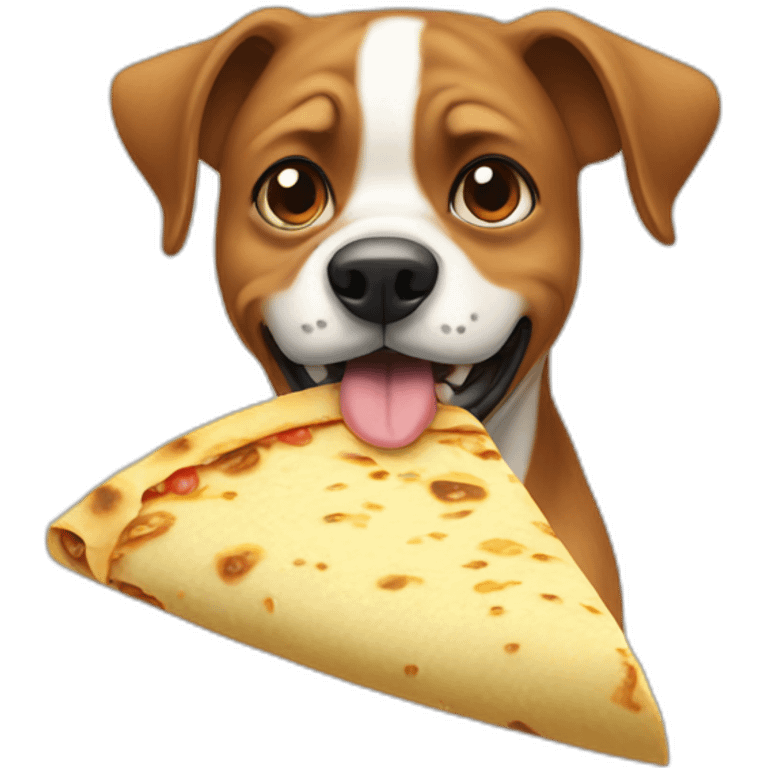 bad-dog-eating-tortilla emoji