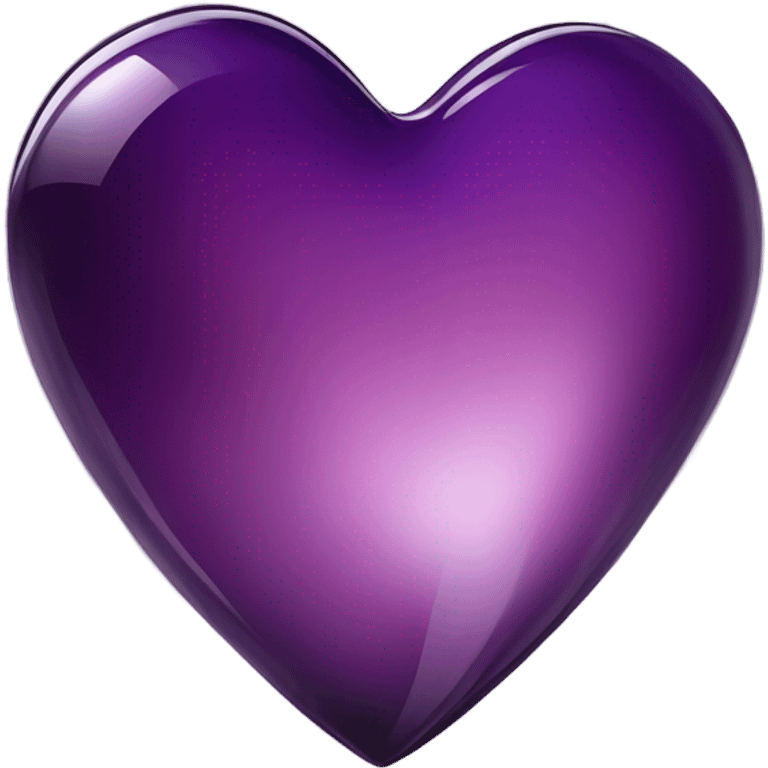 glass dark purple heart  emoji