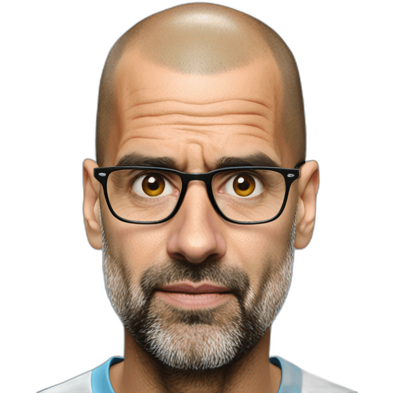 pep guardiola jurgen klopp faces mixed emoji