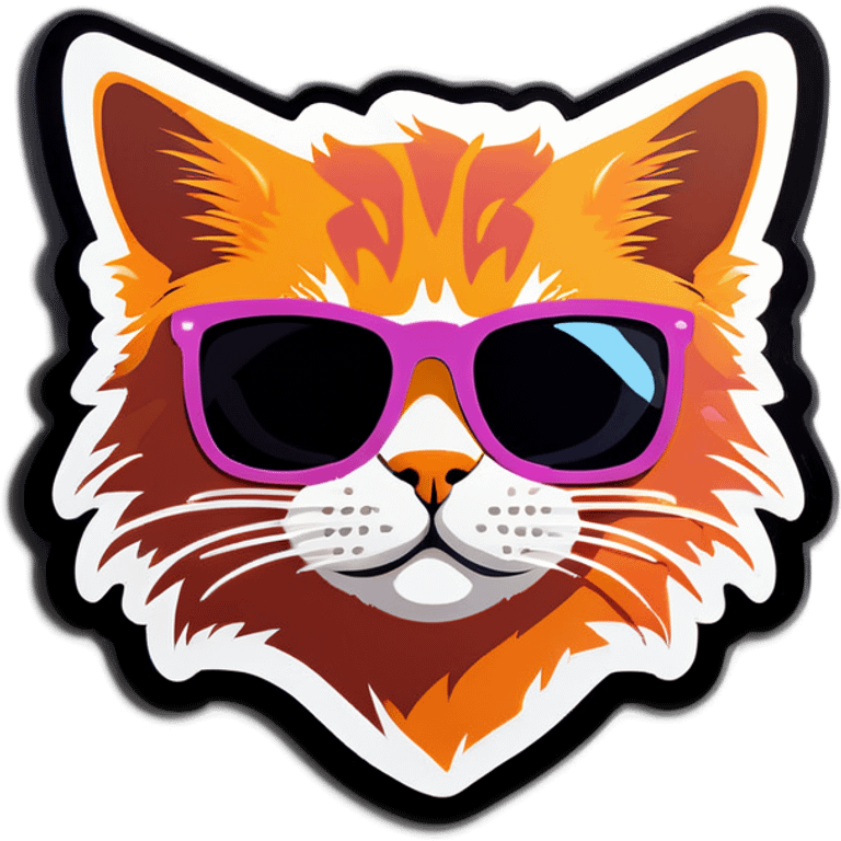 Cat with sunglasses emoji