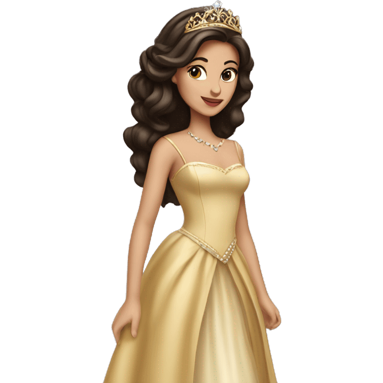 Luxury brunette princess emoji