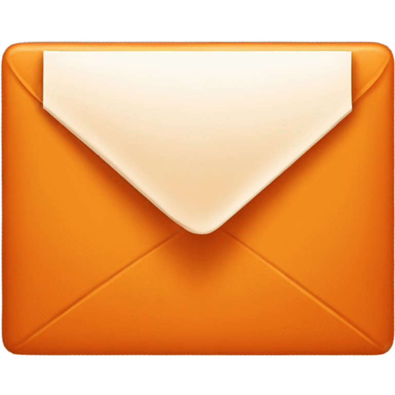 Deep orange letter mail   emoji