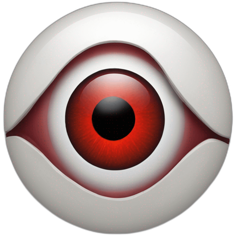 cyborg red eye emoji