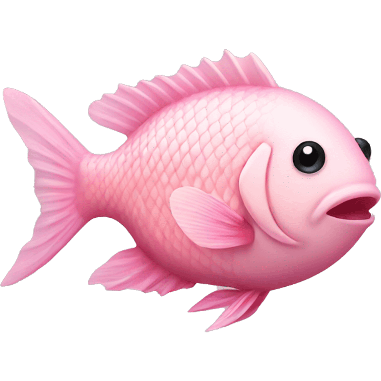 Light Pink fish  emoji