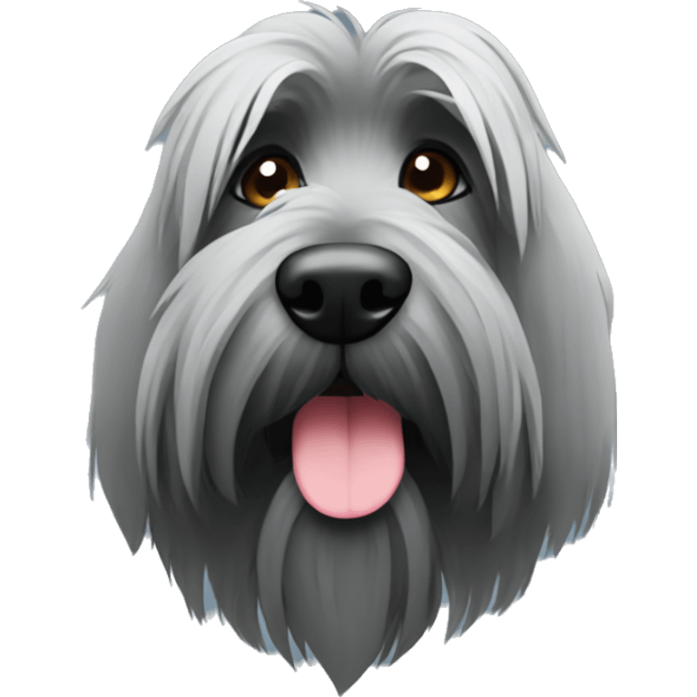 Grey Briard  emoji