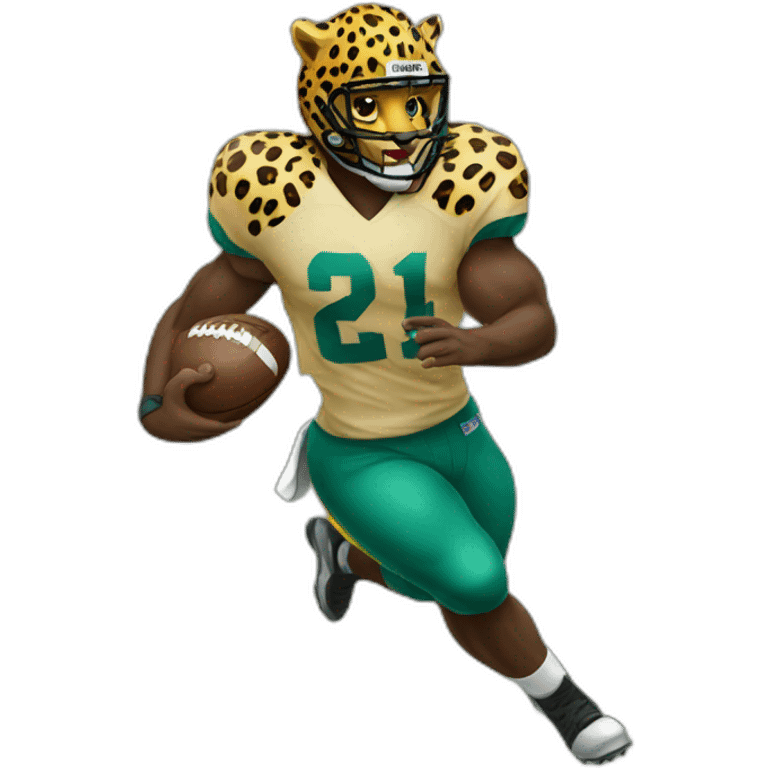 Running back leopard emoji