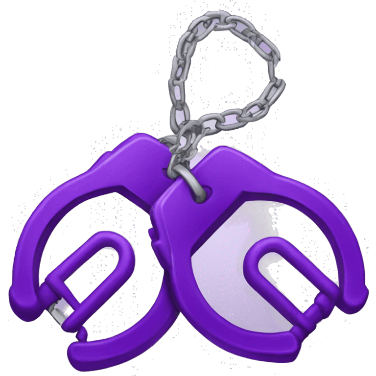 Purple handcuffs  emoji