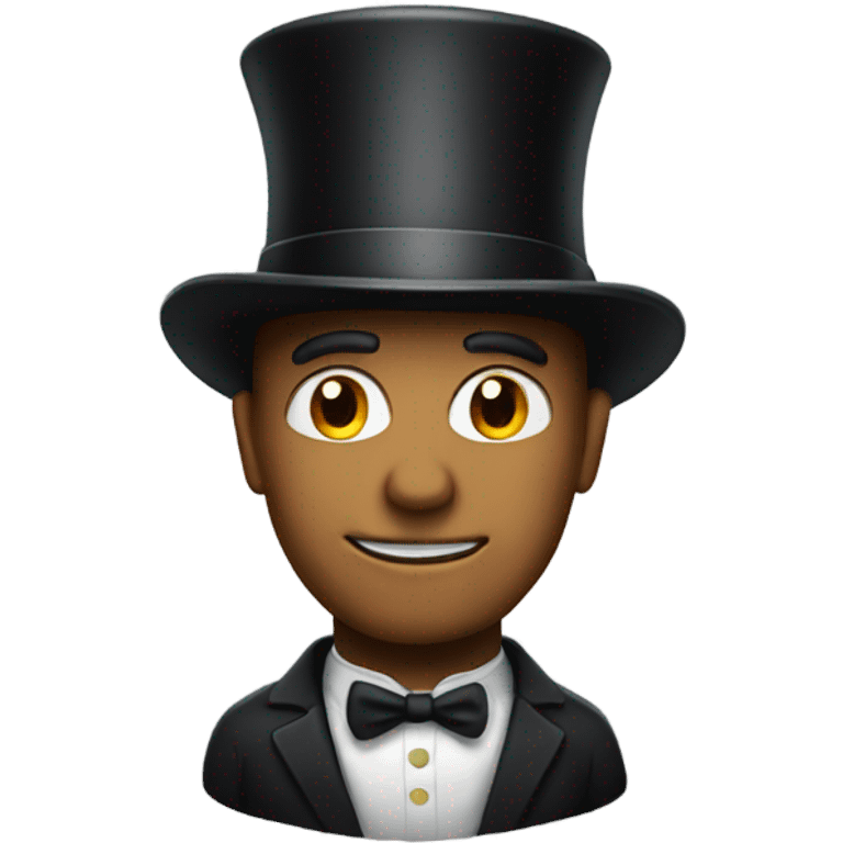 Guy with a top hat emoji